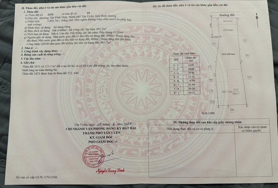 Bán gấp lô đất rộng 13.8m, nở hậu tại Tân Vĩnh Hiệp, Tân Uyên - Giá tốt