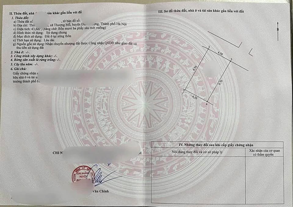 Đất Thượng Mỗ 43.6m2, ô tô 7 chỗ đỗ cửa, 2 tỷ - Chốt nhanh kẻo lỡ