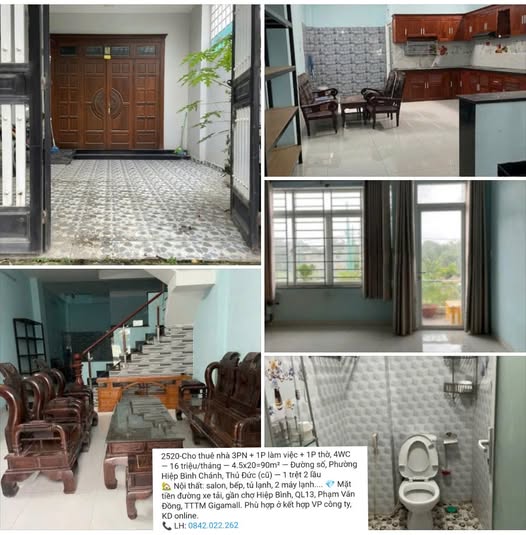 Nhà mặt tiền Thủ Đức 15 triệu/tháng, ngang 4.5m, kinh doanh vô tư