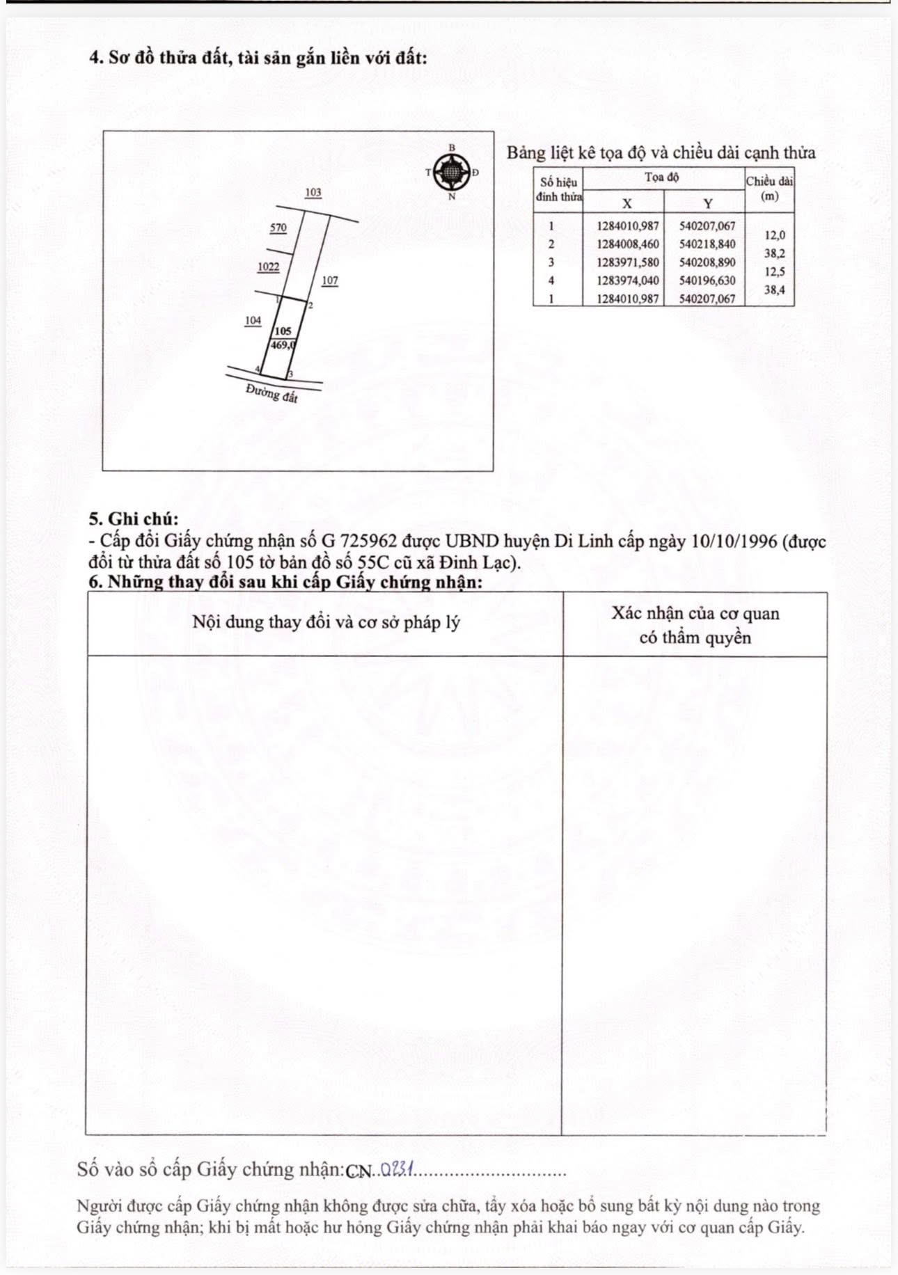 Đất vàng 400m² mặt tiền 12.5m tại Bảo Thuận, Di Linh - Cơ hội đầu tư sinh lời