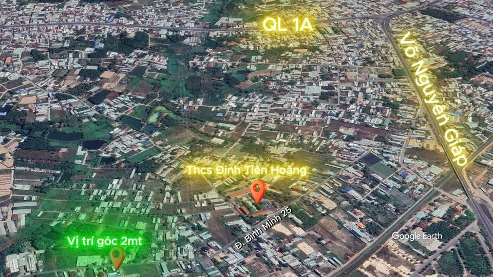 Bán đất lô góc 2 mặt tiền kinh doanh, 138m² full thổ cư, đường 7m, Đồng Nai