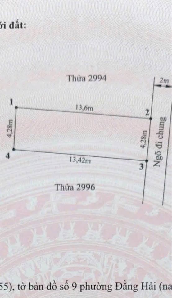 Cơ hội hiếm có để sở hữu 2 lô đất vàng tại ngõ 411 Đằng Hải, Hải An, Hải Phòng