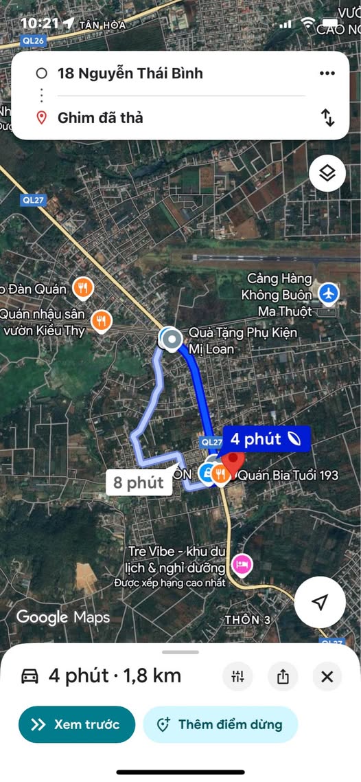 Đất thổ cư Tân Lập, gần QL27 - Đầu tư sinh lời ngay