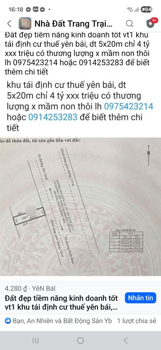 Đất vàng Yên Bái - Tiềm năng kinh doanh bùng nổ, giá hời