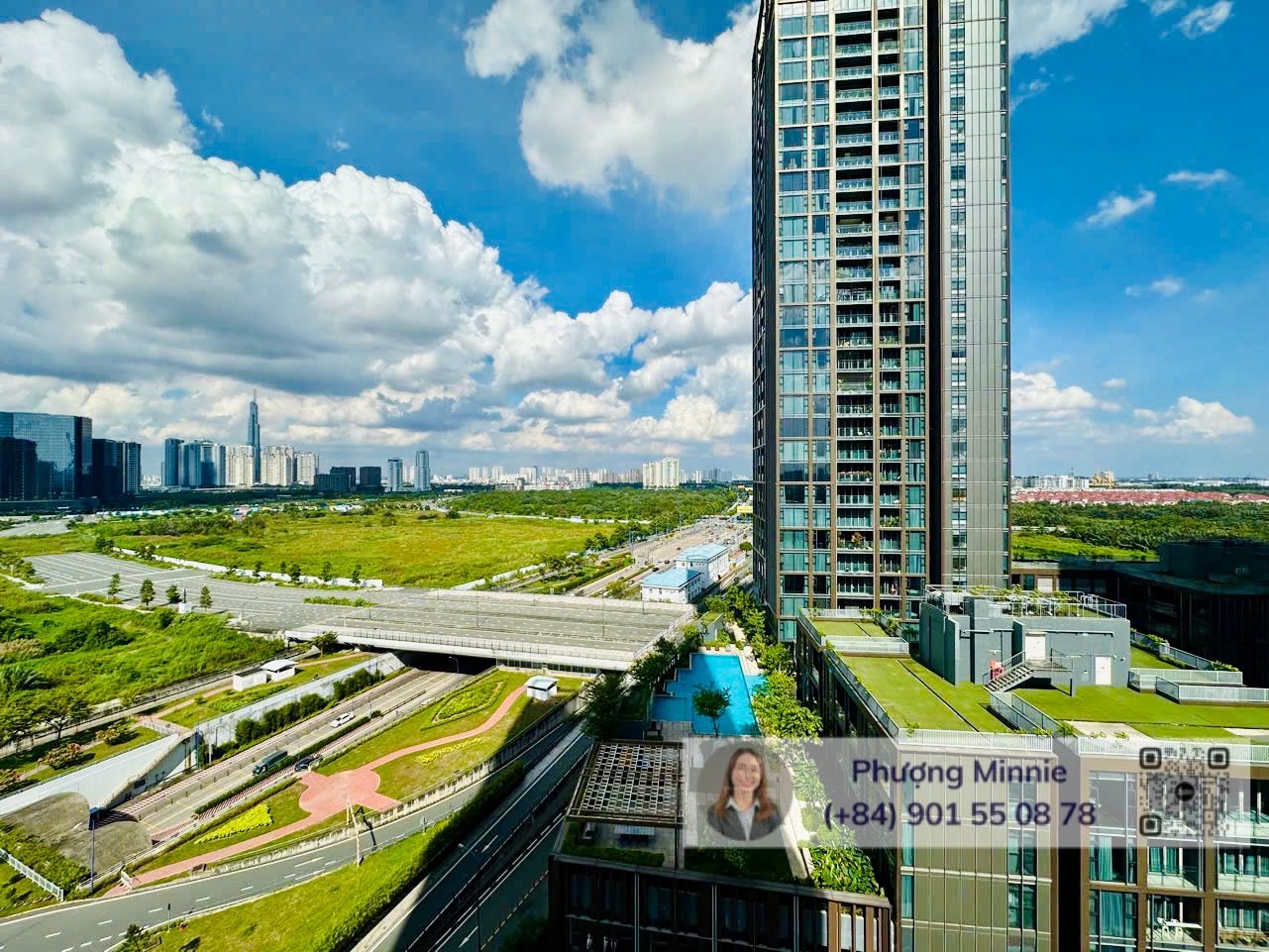 Căn hộ 2 phòng ngủ view triệu đô tòa Tilia, Empire City