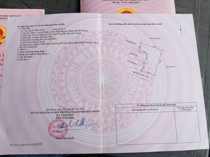 Đất Thủy Nguyên - Gần trường, tiện KCN, giá chỉ 7xx triệu