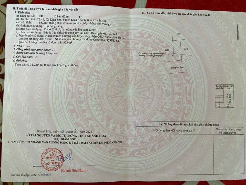 Nhà mặt tiền Diên Sơn 95m2 vuông vắn, đường 6m, giá nhỉnh 1,39 tỷ