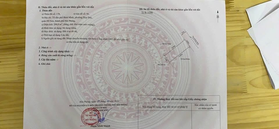 Bán đất vàng 200m2 mặt tiền 8m tại khu kinh tế Đồ Sơn, Hải Phòng