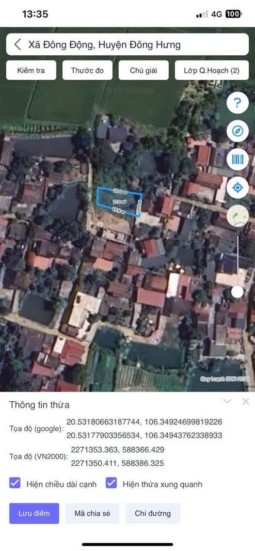 Đất thổ cư Xuân Đài, Đông Hưng - Nở hậu, vị trí trung tâm, tiềm năng sinh lời