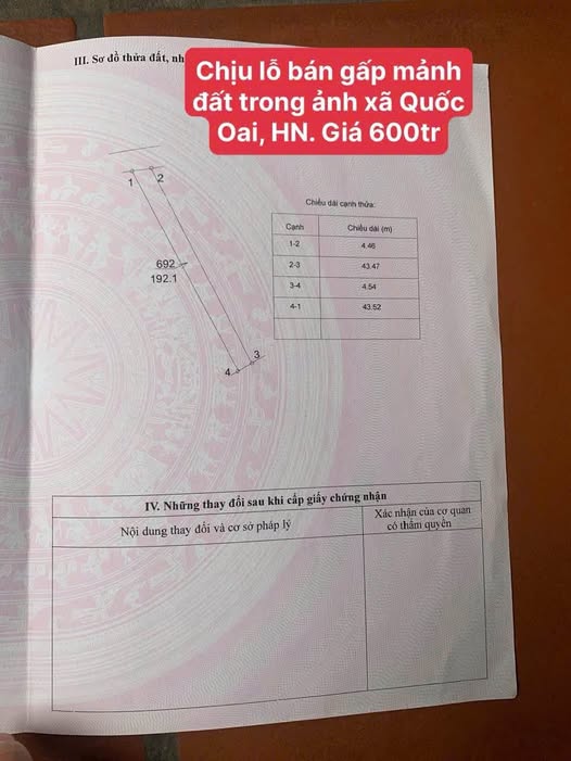 Đất mặt tiền đường lớn, kinh doanh đỉnh, giá 600 triệu