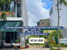 Bán đất mặt tiền đường Bao Mỹ, Thừa Thiên Huế - Sổ riêng, cạnh công viên