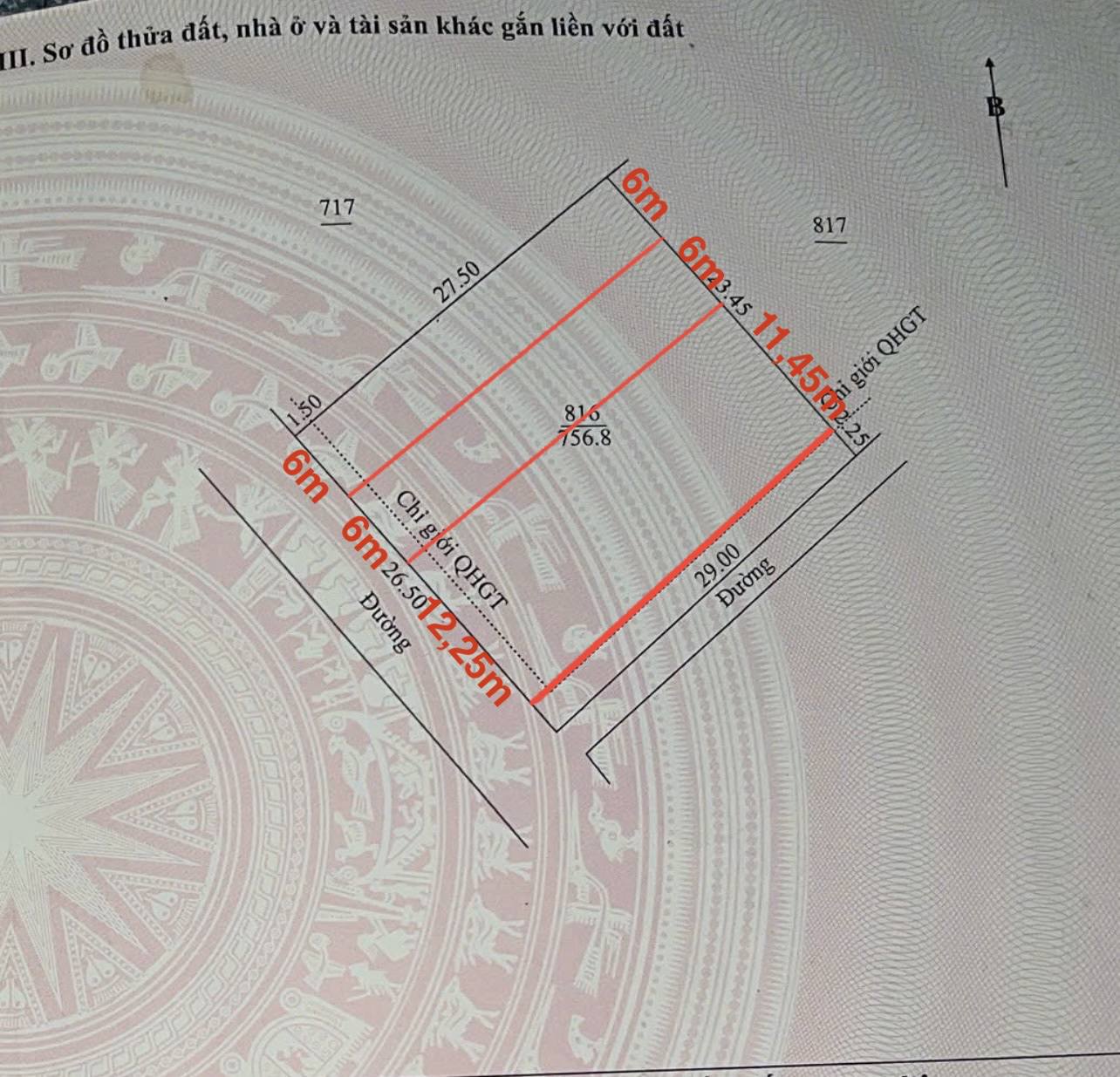 Bán lô đất mặt tiền đường A Sanh, diện tích 12m x 29m, full thổ cư
