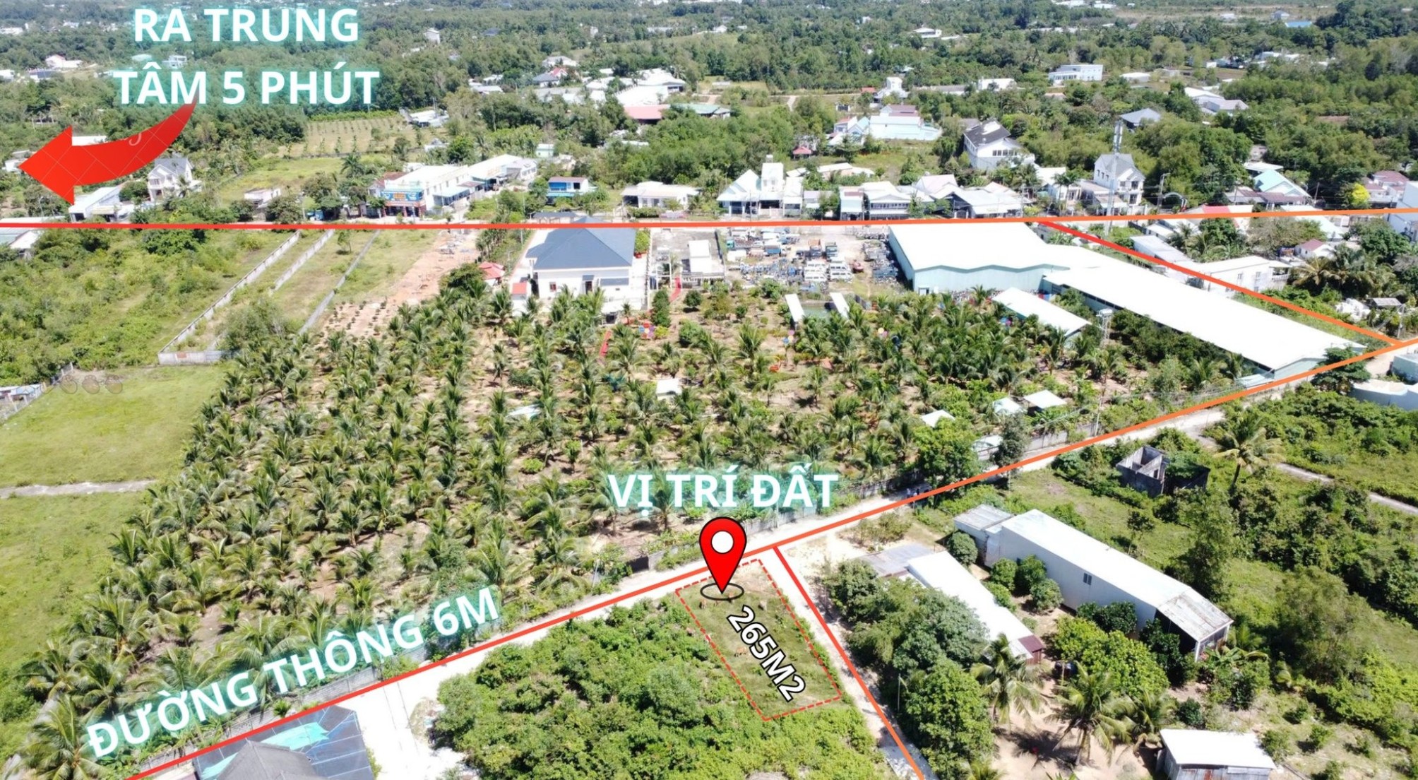 Đất 2 mặt tiền Phú Quốc, gần chợ, sổ hồng sẵn