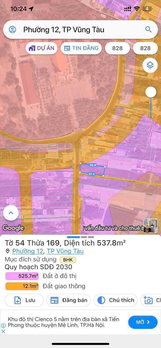 Vũng Tàu ơi, đất nền Phước Thắng 70m2, hẻm ô tô, giá 530 triệu, mua ngay