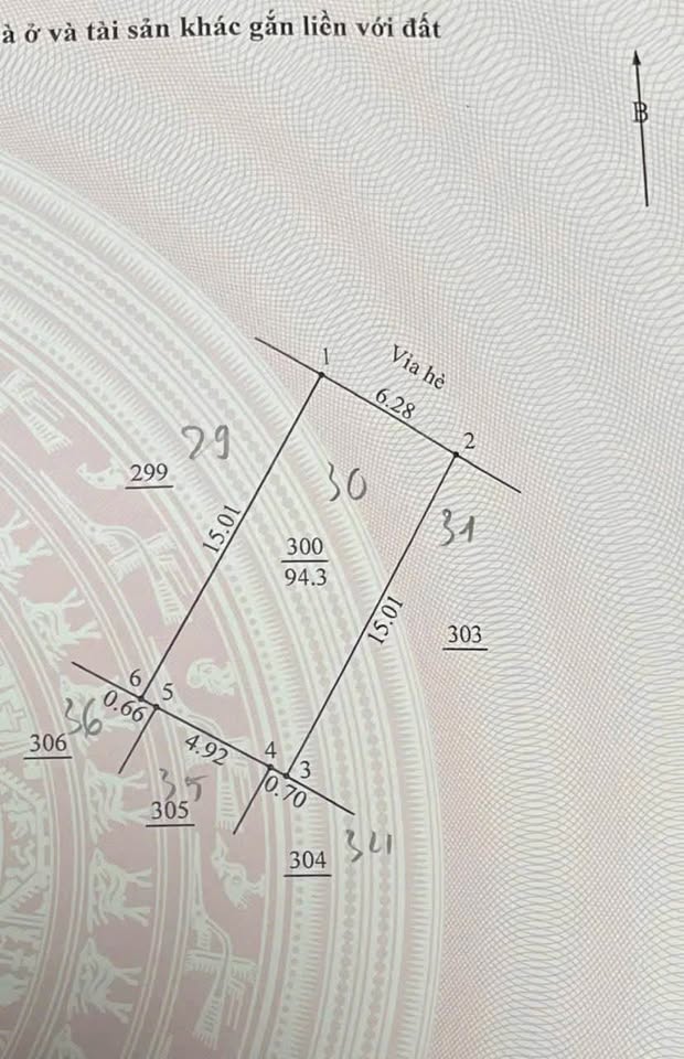 Đất dịch vụ Trạm Trôi 94.3m², mặt tiền 6.28m, hướng Đông Bắc – Sổ đỏ sẵn sàng