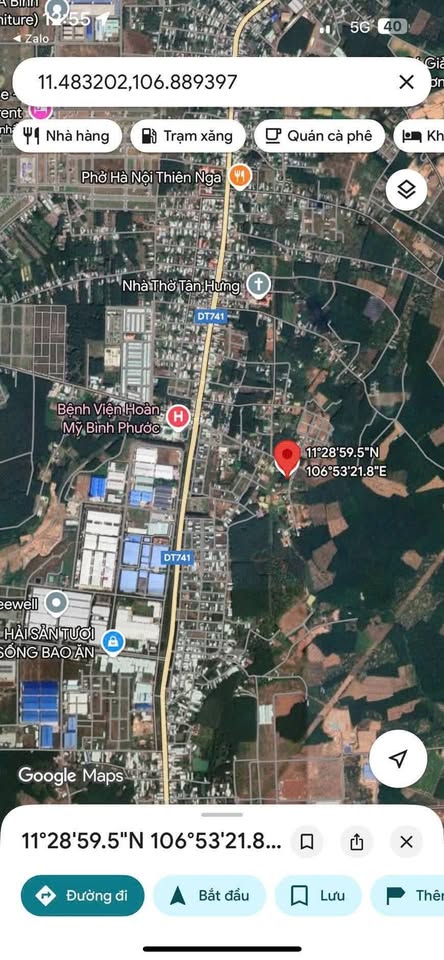 Đất vàng Đồng Xoài - Lộc phát hướng Tây Bắc, đối diện bệnh viện, KCN