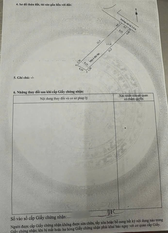 Nhà 4,3m x 27m sổ hồng, 2 phòng ngủ, gần chợ, giá 3,35 tỷ