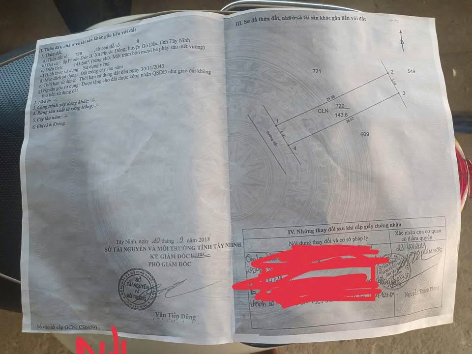 Bán đất vị trí đẹp ấp Phước Đức B, huyện Trảng Bàng, tỉnh Tây Ninh