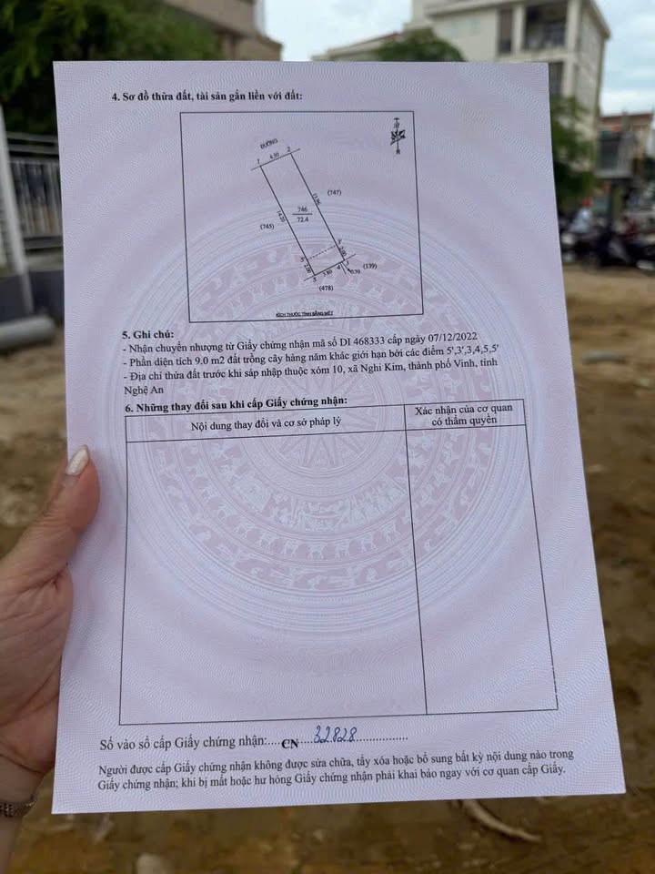 Đất vàng Nghi Kim 72m² sổ hồng sẵn sàng, giá hời chỉ 1.2 tỷ