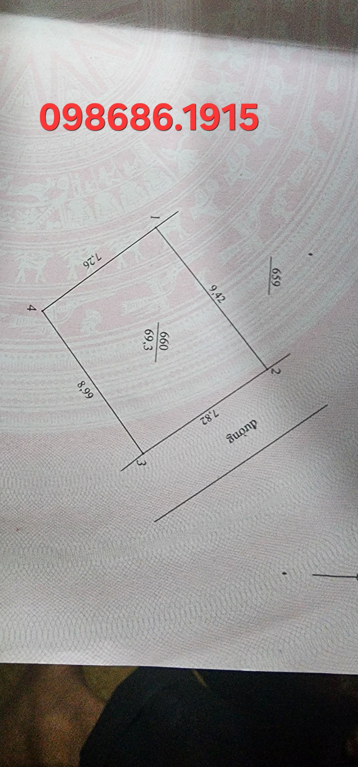 Đất vàng Ứng Hòa - Sổ đỏ 69.3m2, mặt tiền hơn 7m, giá chốt 3.6 tỷ