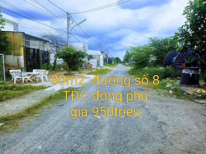 Đất nền khu dân cư Đông Phú 80m2 giá tốt