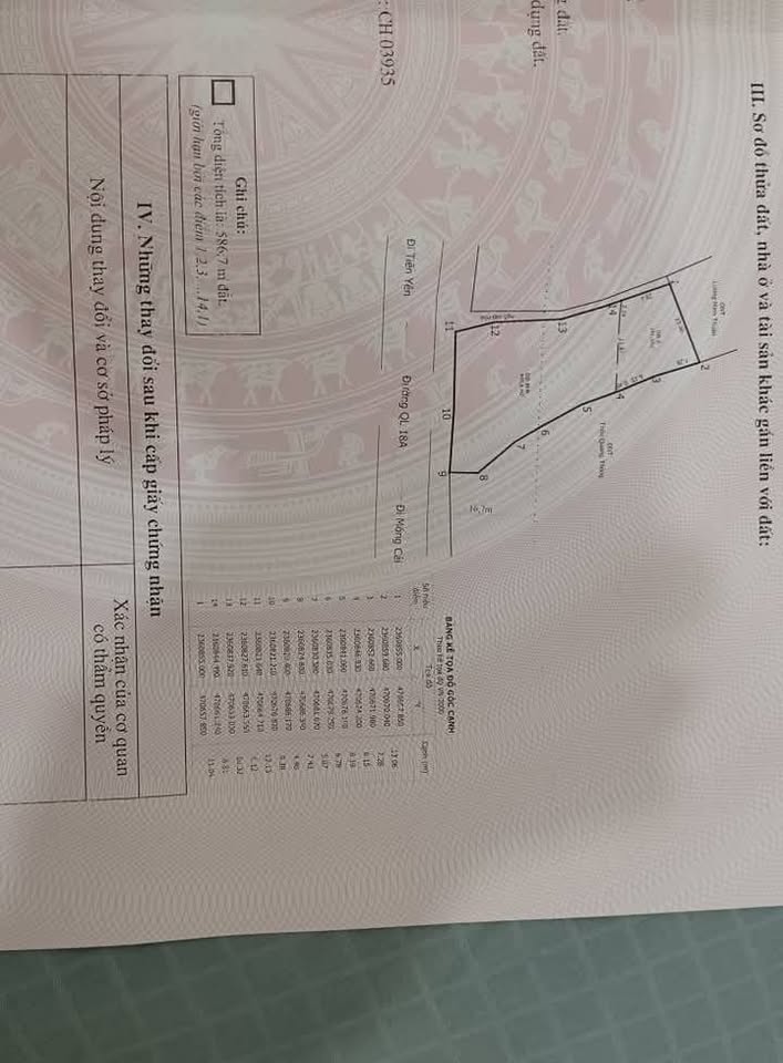 Đất mặt đường QL18 Đông Ngũ, Tiên Yên – 585m² giá tốt, sổ đỏ trao tay