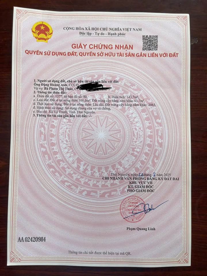 Đất Phú Lương ô tô tới tận cửa, thổ cư 100m2, giá chỉ 320 triệu