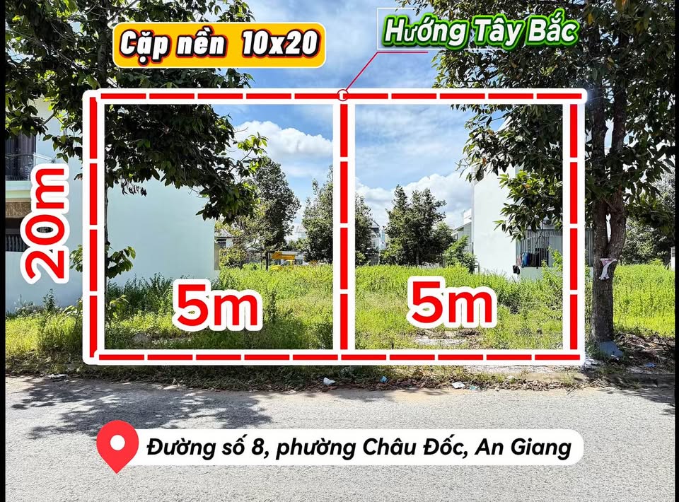 Hai nền đất liền kề đang chờ chủ nhân mớiọa lạc tại đường số 8, khu đô thị Ngọc Hầu