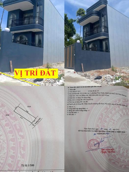 Bán đất kiệt ô tô Phan Kế Bính, Thừa Thiên Huế, 100,2m² hướng Đông Nam