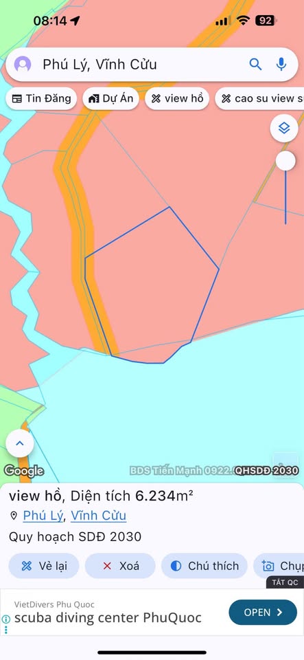 Siêu phẩm đất vườn tiếp giáp Hồ Trị An - cơ hội đầu tư không thể bỏ lỡ