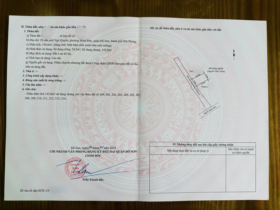 Bán đất 54.2m² phường Nam Đồ Sơn, gần chợ, trường học, sổ đỏ trao tay