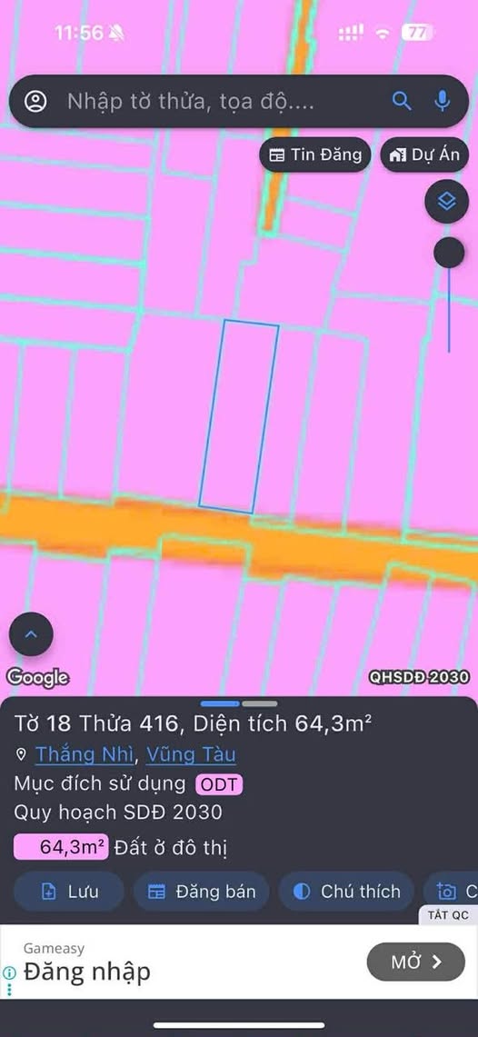 Đất thổ cư vuông vức hẻm ô tô đường Lê Lợi, diện tích 4,3m x 15m, giá 5,2 tỷ