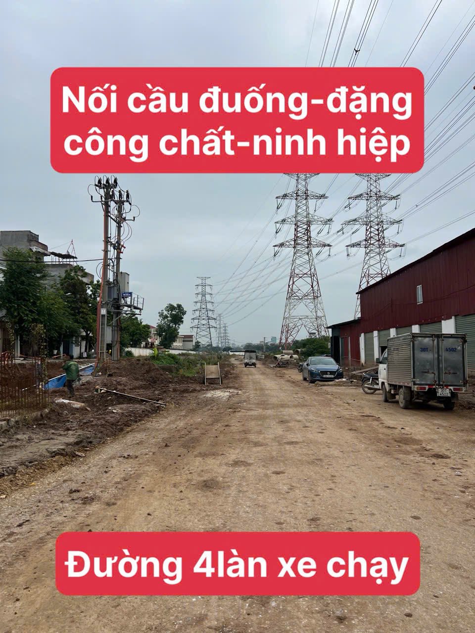 Đất Thượng Dương Hà, Gia Lâm, ngõ nông, gần đường ô tô tải tránh