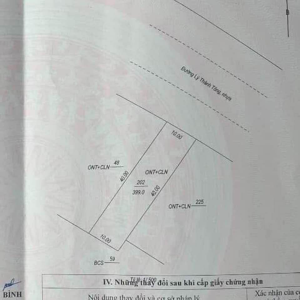 Đất vàng Lý Thánh Tông, Đồng Hới, mặt tiền rộng 10m, hướng Đông Bắc