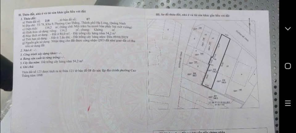 Bán đất mặt đường Bãi Muối, gần dự án Ông Nhan với vị trí đắc địa