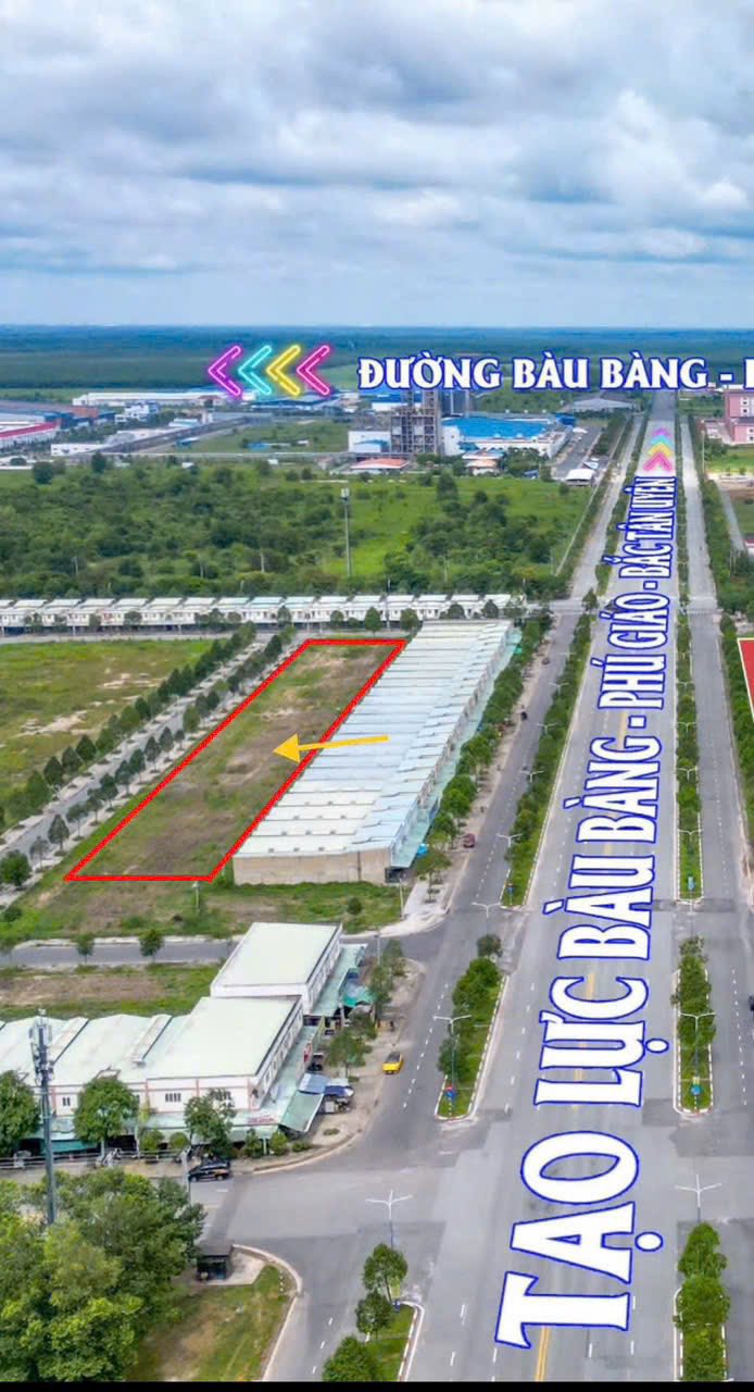 Siêu phẩm đất nền kèm shophouse 1 trệt 1 lầu tại khu cộng Becamex Bàu Bàng, Bình Dương