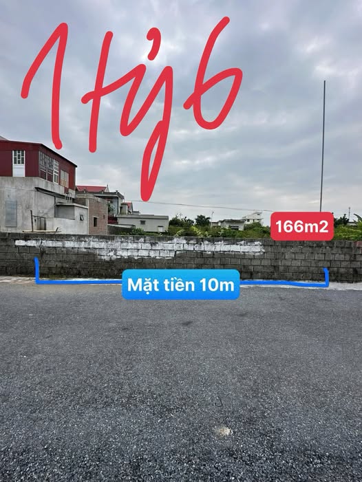 Đất mặt đường Kim Bảng, Hà Nam, 166m2, mặt tiền 10m, giá nhỉnh 1,6 tỷ, inh doanh, xây trọ đều ngon