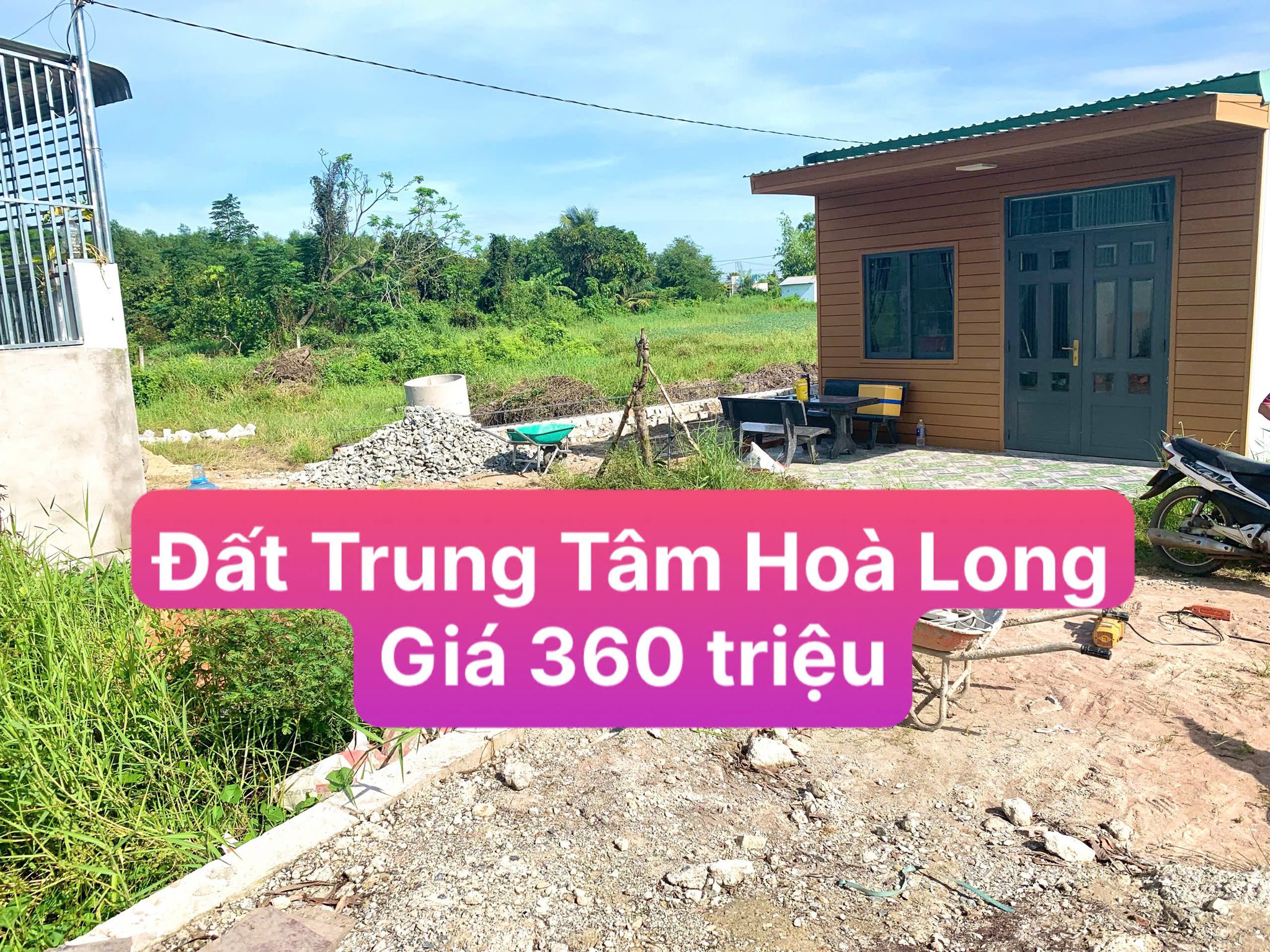 Bán đất thổ cư tại trung tâm Hoà Long, gần Bà Rịa, giá 360 triệu