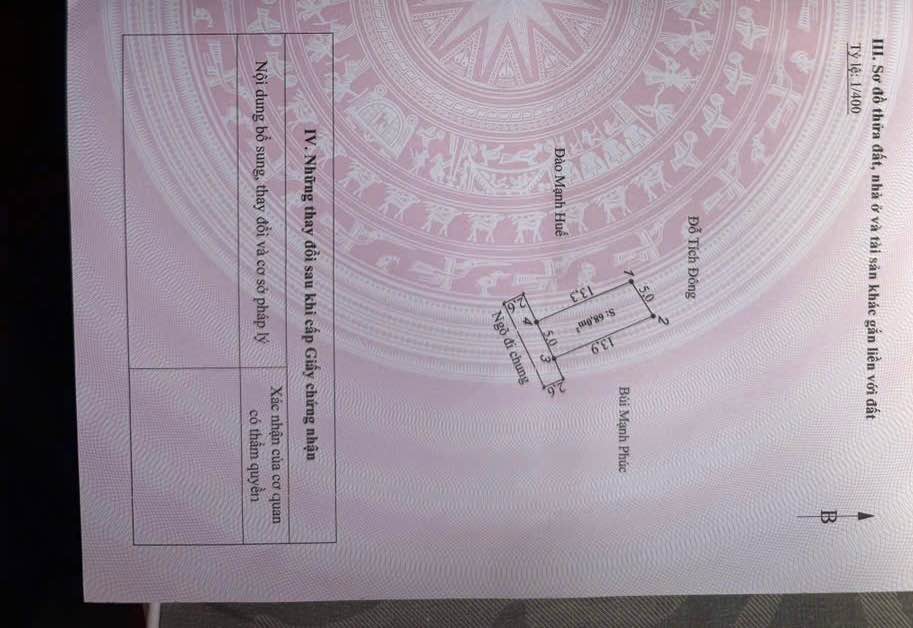 Bán lô đất đẹp tại Tổ 6, phường Hoà Nghĩa, quận Dương Kinh, thành phố Hải Phòng