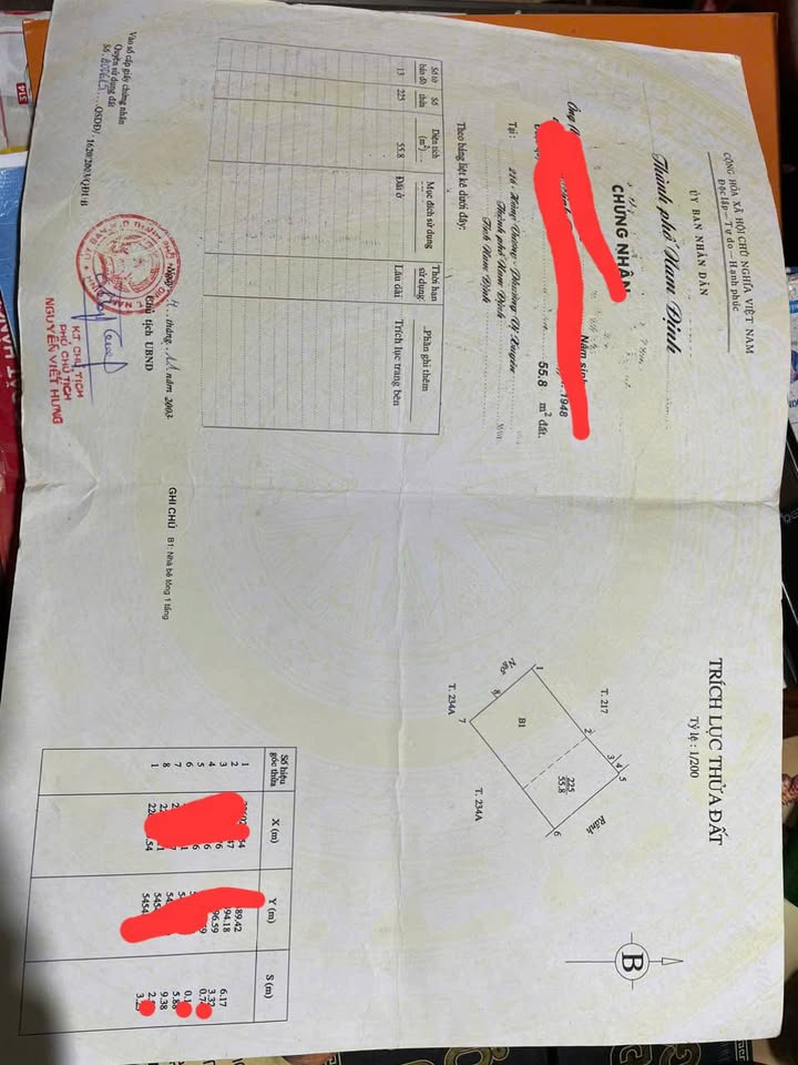 Bán nhà ngõ Hùng Vương, Nam Định, 55m2, giá 1.3 tỷ