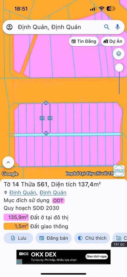 Đất nền chợ đêm Định Quán vị trí vàng, cơ hội an cư kinh doanh