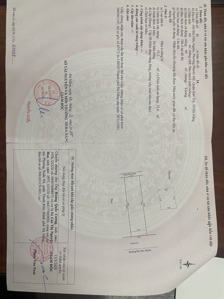 Bán đất 60m2 đường Bùi Hữu Nghĩa, gần biển Mỹ Khê, Đà Nẵng