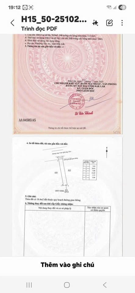 Đất vàng 15m x 40m, 3 sổ riêng, giá tốt 4,4 tỷ tại đường 14A, Đắk Lắk