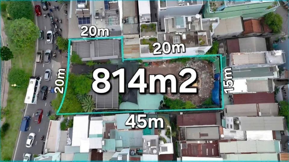 Đất góc 3 mặt tiền Hoàng Sa, Quận 3, diện tích 814m2, giá 350 tỷ