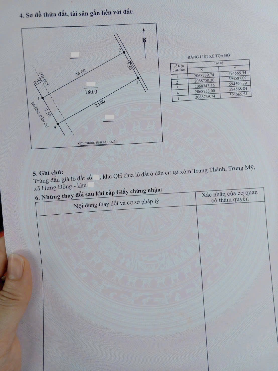 Bán đất đấu giá Trung Thành, thành phố Vinh 180m2, mặt tiền 7,5m, đường 12m có vỉa hè