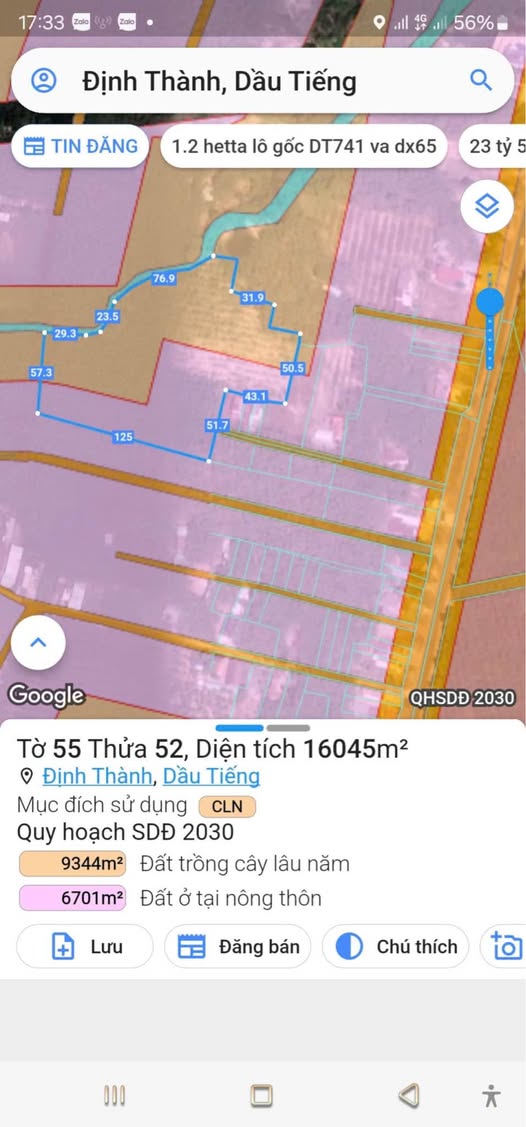 Bán gấp 1,6ha đất vàng Giáp Suối, cơ hội đầu tư không tưởng