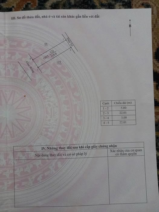 Bán nhanh lô đất 110m² mặt tiền 5m tại Đông Quý, Tiền Hải, Thái Bình