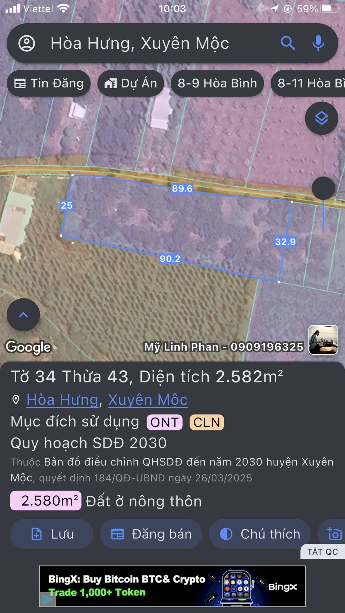 Siêu phẩm đất nền xã Hoà Hưng, Xuyên Mộc, Bà Rịa - Vũng Tàu