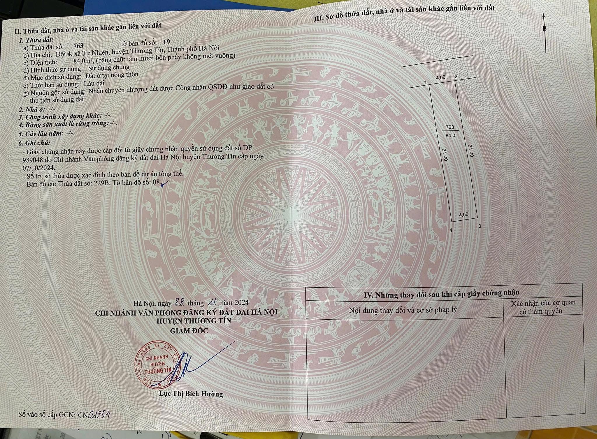 Bán đất vàng Thường Tín 84m2, mặt tiền 4m, giá dưới 3 tỷ, cơ hội độc quyền