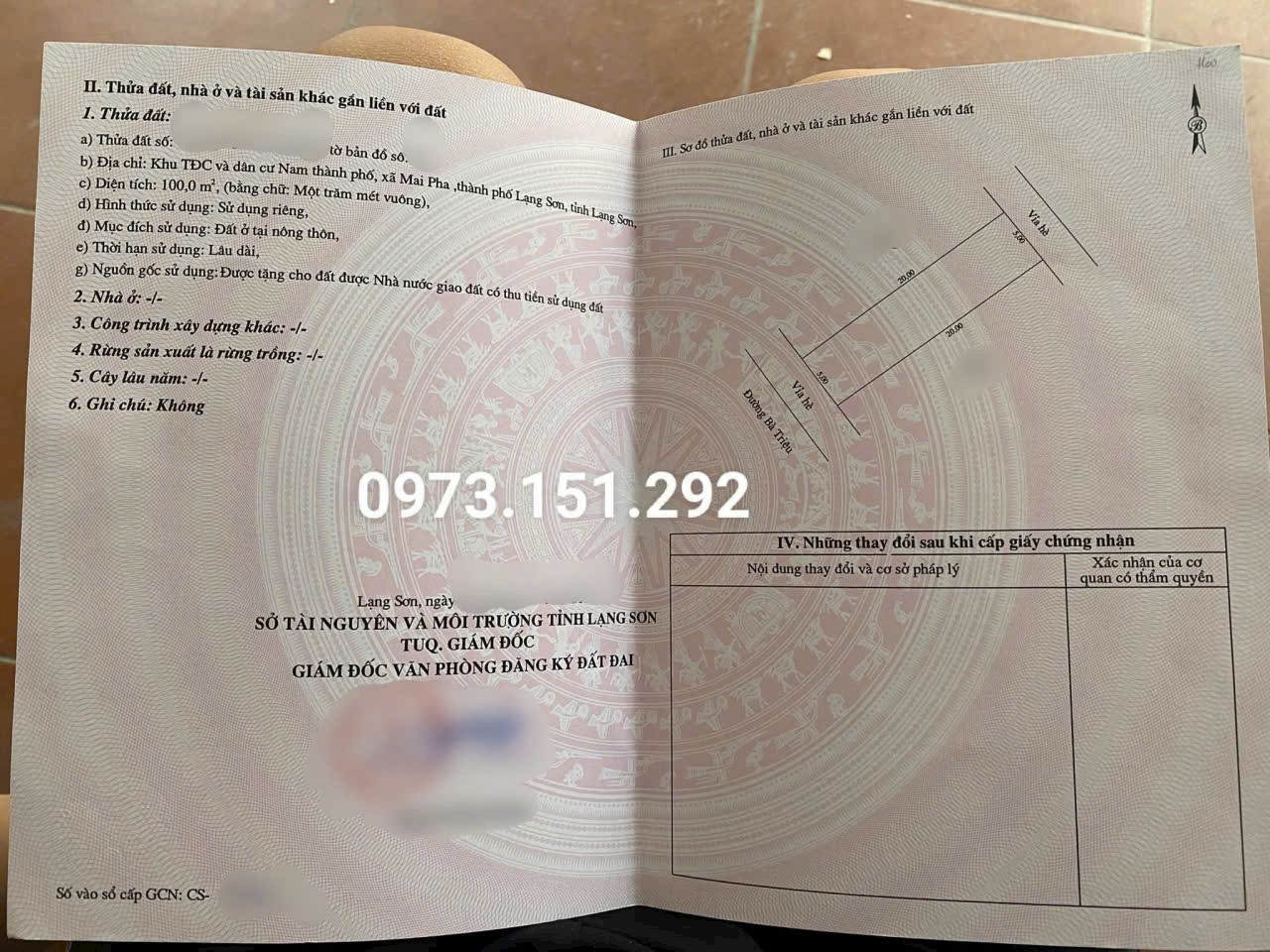 Đất khu đô Mai Pha, mặt phố Bà Triệu, đối diện trường Anh Việt